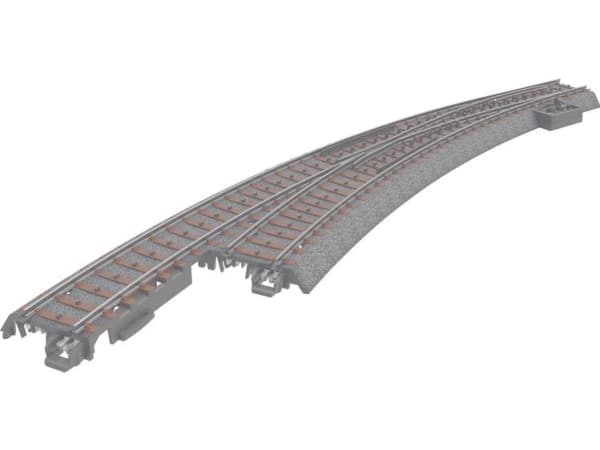 Märklin Left Curved Turnout, 3 vuosi/vuosia, Musta