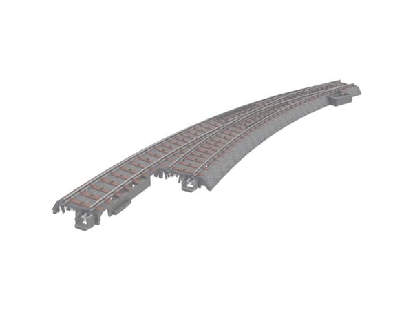 Märklin Left Curved Turnout, 3 vuosi/vuosia, Musta