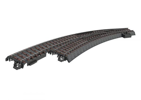 Märklin Left Curved Turnout, 3 vuosi/vuosia, Musta musta