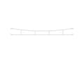 Miniatyrbild 3 av 3: Viessmann 4143 H0 Catenary Universal 360 mm 3 stycken