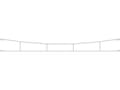 Miniatyrbild 2 av 3: Viessmann 4143 H0 Catenary Universal 360 mm 3 stycken