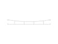 Miniatyrbild 1 av 3: Viessmann 4143 H0 Catenary Universal 360 mm 3 stycken