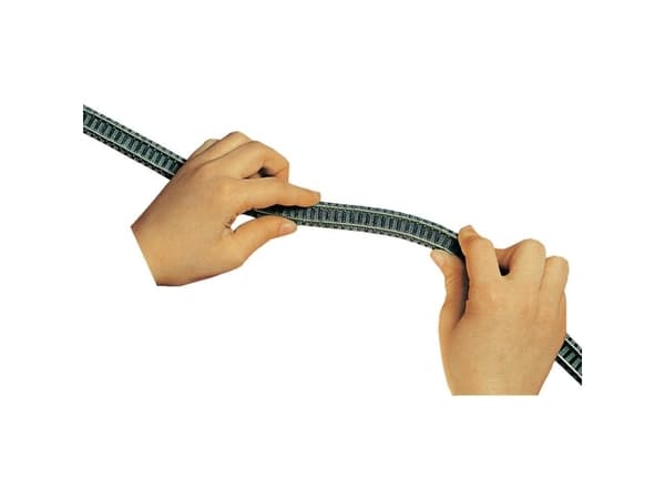 9106 N Fleischmann piccolo (med ballast) Flexspor 777 mm 200 mm