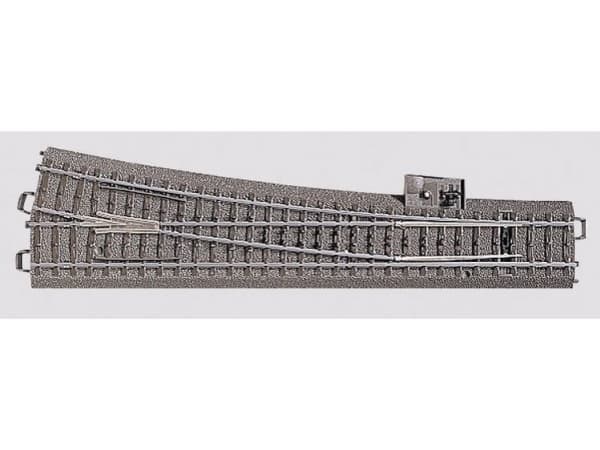 Märklin Right Hand Wide Radius Turnout, 15 År, Grå