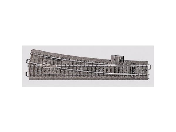Märklin Right Hand Wide Radius Turnout, 15 År, Grå