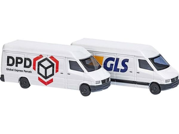 Busch 8308 N Lastbiler model Mercedes Benz Sprinter pakketjeneste