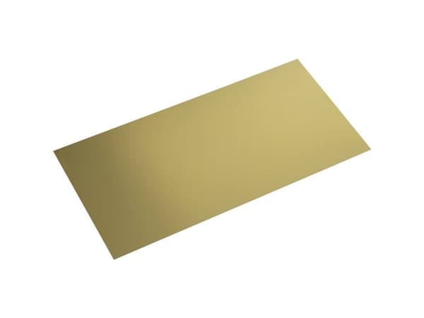 Messing Plade (L x B) 400 mm x 200 mm 0.4 mm 1 stk