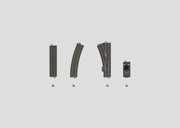 Märklin C1 C Track Extension Set, Svart Svart