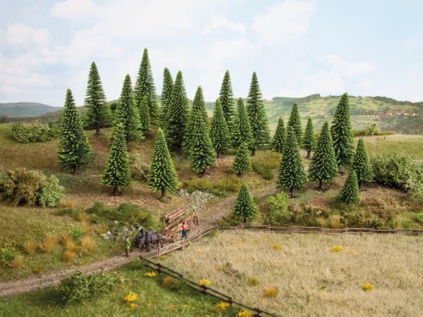 NOCH Model Spruce Trees, Brun, Grønn