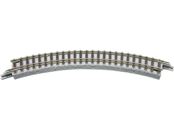 7297005 Z Rokuhan spor (med ballast) Bøjet spor 45 ° 145 mm 4 stk