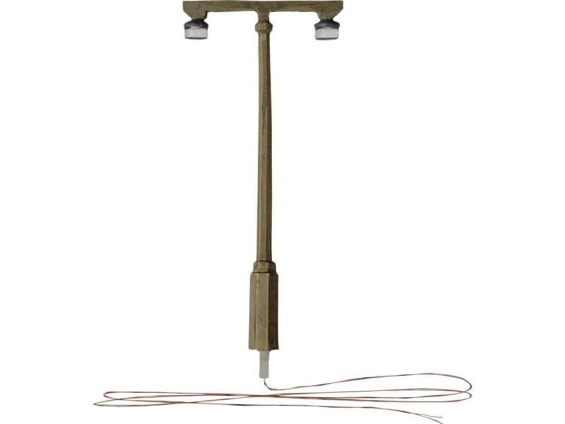 Woodland Scenics H0 Gadelampe dubbel Færdig model 1 stk