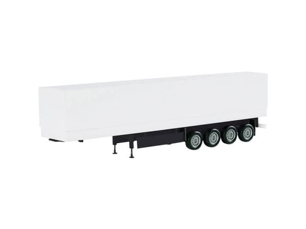 Herpa 075992-002 H0 Anhænger model Semi-trailer med presenning (uden påtryk)