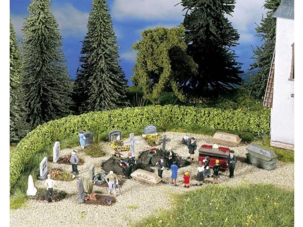 NOCH Funeral Accessories, HO (1:87), Multifärg
