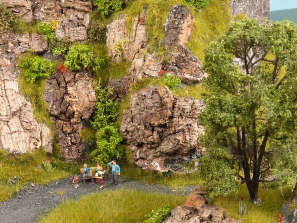 NOCH Scenery Starter Kit, Ruskea, Vihreä, Punainen, Keltainen