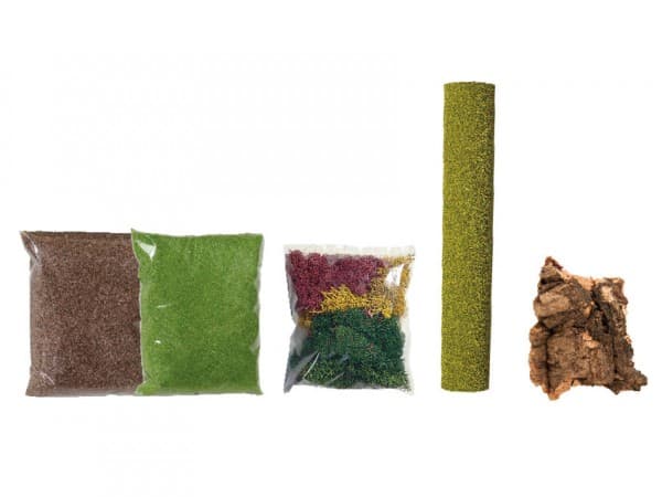 NOCH Scenery Starter Kit, Ruskea, Vihreä, Punainen, Keltainen