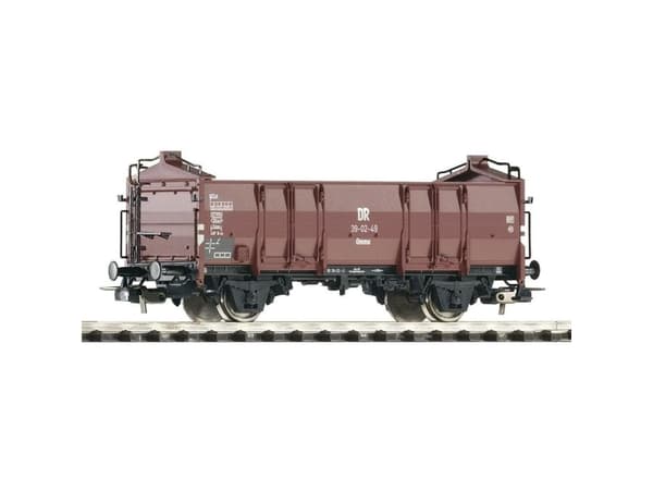 Öppen godsvagn H0 Piko H0 54442 PIKO DC 1 st Svart, Brun