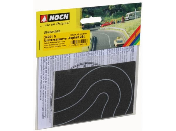 NOCH Federal Road Curve, N (1:160), Grå