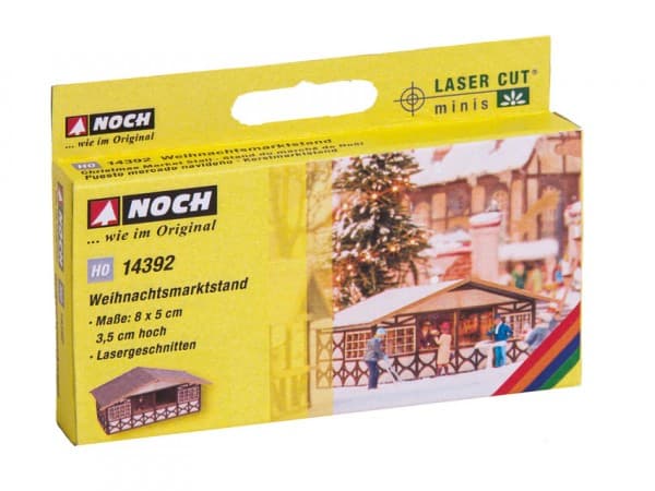 NOCH Christmas Market Stall, HO (1:87), Brun, Vit