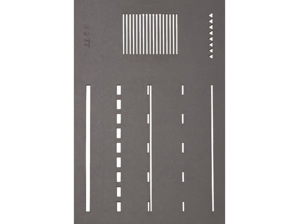 NOCH Street Marking Templates, Skabelon til modellering, 50 g, 5 stk