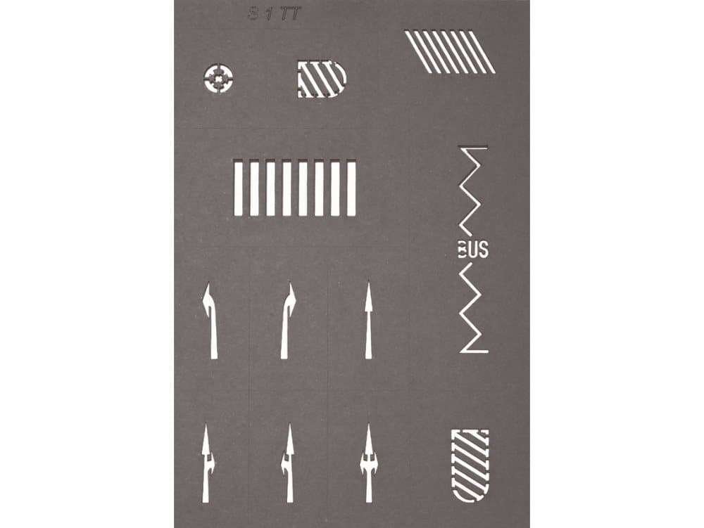 NOCH Street Marking Templates, Modellmall, 50 g, 5 styck