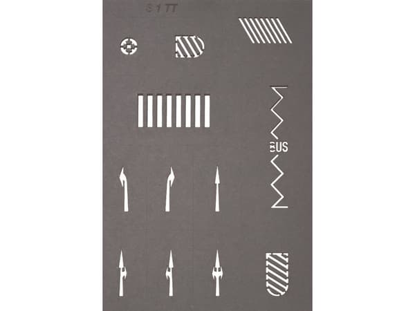 NOCH Street Marking Templates, Skabelon til modellering, 50 g, 5 stk