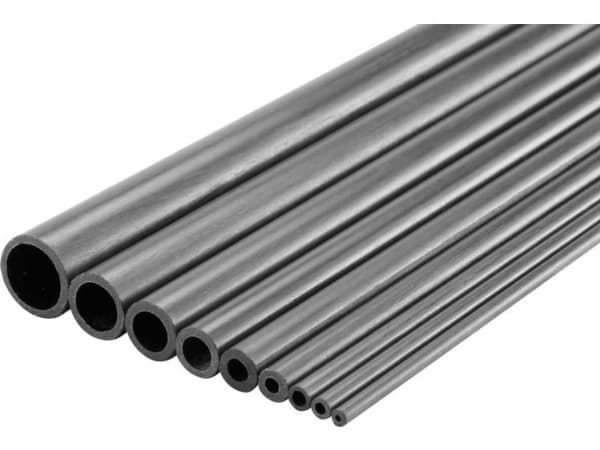 Karbon Rør (Ø x L) 2.5 mm x 1000 mm Indvendig diameter: 1.5 mm 1 stk