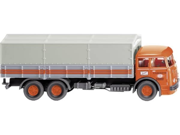 Wiking 047903 H0 Lastbiler model Büssing 12.000 militærgutter