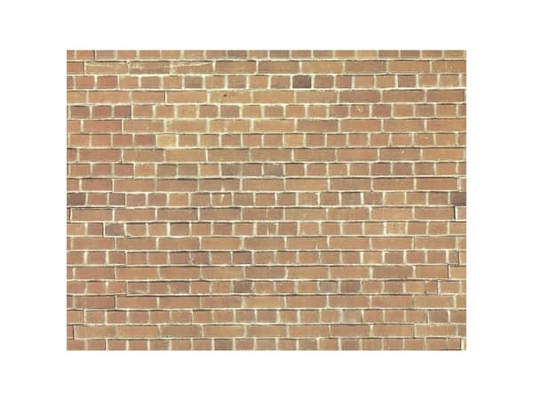 NOCH Carton Wall “Red Brick”, Brun