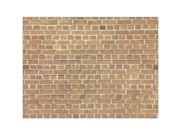 NOCH Carton Wall “Red Brick”, Brun