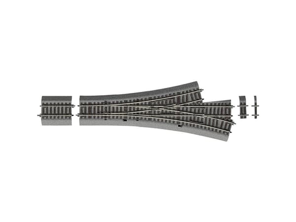 H0 RocoLine (med ballast) 42543 Tre-vejs-sporskifte 287.5 mm 1 stk