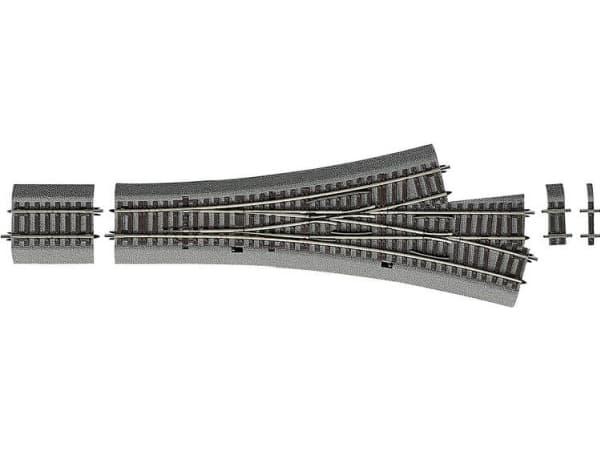 H0 RocoLine (med ballast) 42543 Tre-vejs-sporskifte 287.5 mm 1 stk