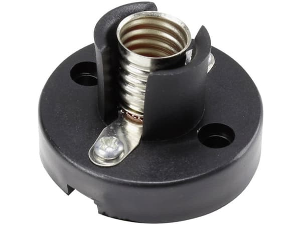 TRU COMPONENTS Lampefatning Sokkel: E10 Tilslutning: Loddeøsken 1 stk