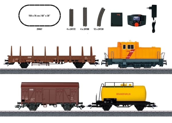 Märklin Deense goederentrein, Pienoisrautatie, HO (1:87), Poika/tyttö, 15 vuosi/vuosia, Monivärinen, Pienoismallirautatie/-juna