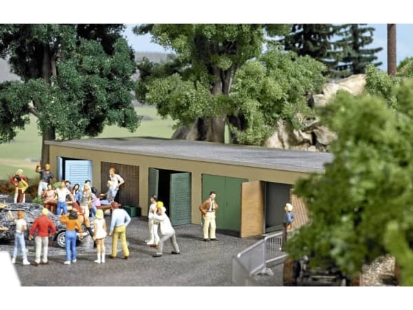 Garagekompleks H0 Busch 1648