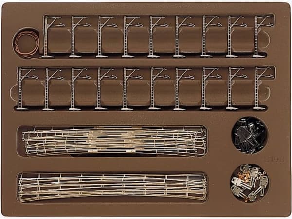 Märklin 8198, Pienoisrautatie, Z (1:220), Poika/tyttö, 53 kpl, 15 vuosi/vuosia, Ruskea