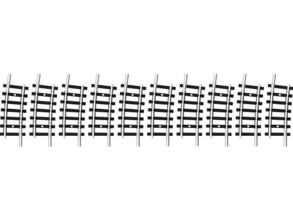 14919 N Minitrix-skena Böjt spår 7,5° 261,8 mm 10 st