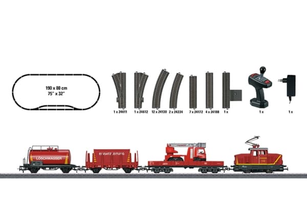 Märklin 29722, Junamalli, HO (1:87), Poika/tyttö, Metalli, 6 vuosi/vuosia, Musta, Punainen, Hopea