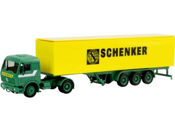 Herpa 310949 H0 Mercedes Benz S kuffert-sættevogn Schenker