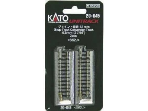 7078012 N Kato Unitrack Övergångsspår 62 mm 2 st