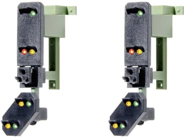 Viessmann Modelltechnik 4753 H0 Lyssignal Med advarselssignal Indkørselssignalhoved Færdig model DB