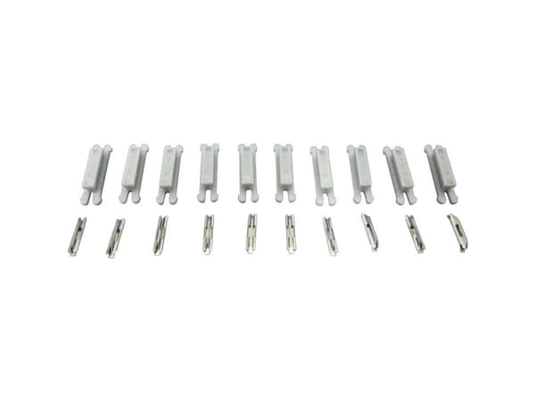 7297412 Z Rokuhan spor (med ballast) Skinnesamleled 10 stk