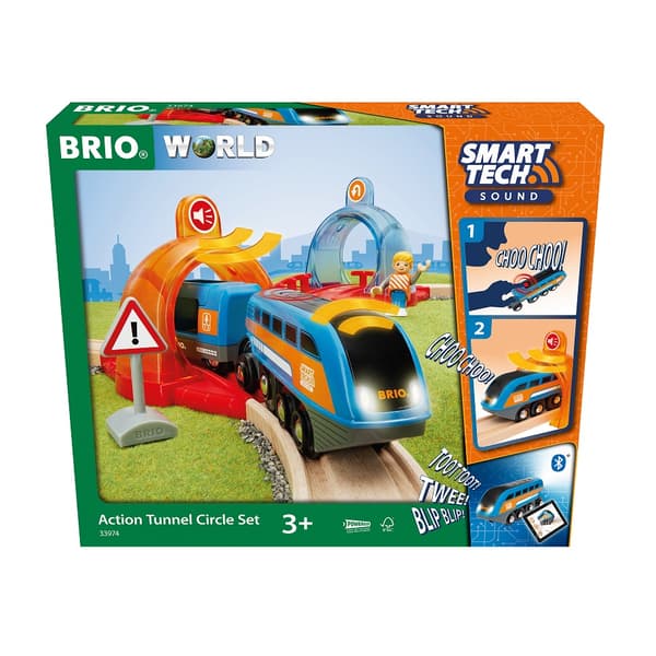 Interaktiv Tågbana Action Tunnel Smart Tech Sound Brio (33974)