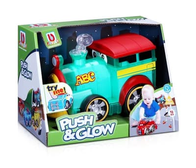 BB Junior Train Push & Glow- Självlysande Tåg