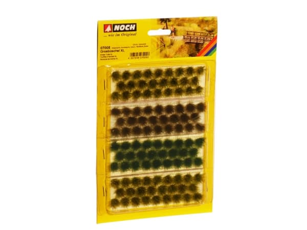 NOCH Grass Tufts XL, Brun, Grønn, 84 stykker Brun, Grønn