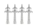 Miniatyrbilde 3 av 3: Kibri 38533 H0 Dekorationssæt strømmaster, 4 stk.