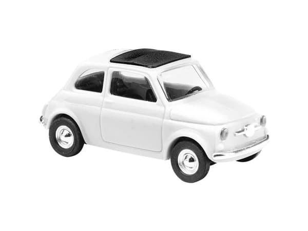 Busch 60208 H0 Personbil model Fiat 500 foldetag