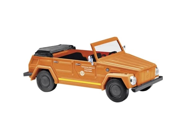 Busch 52716 H0 Udrykningskøretøj model Volkswagen 181 kurervogn THW civilbeskyttelse