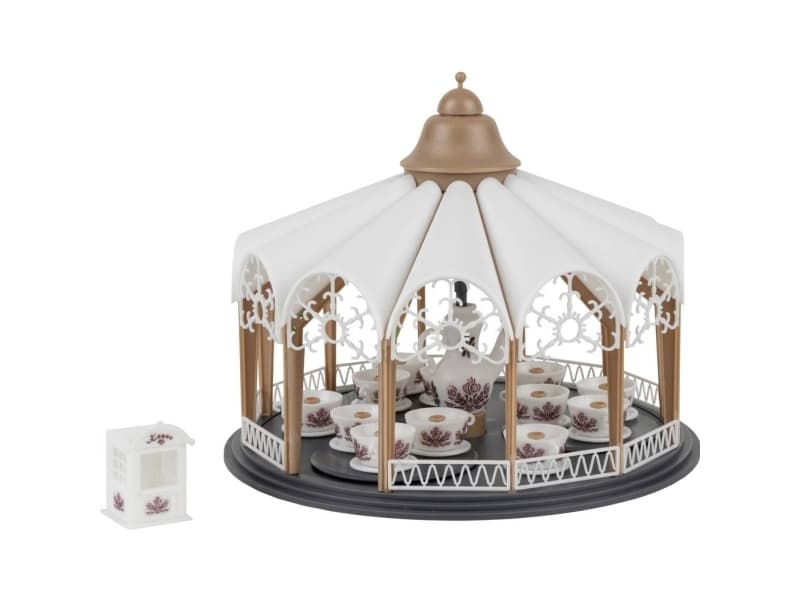 Karusell kaffekoppar varma rosor H0 Faller 140335