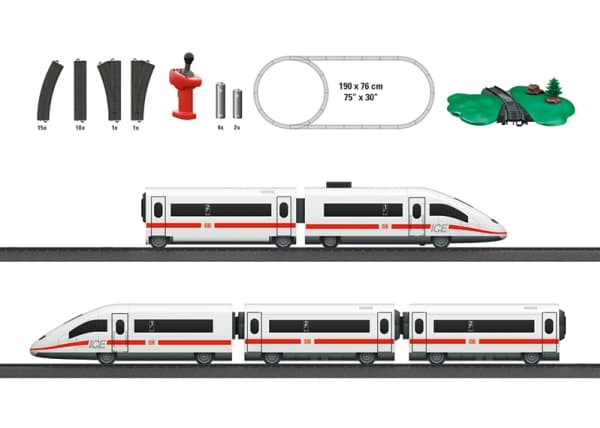 Märklin ICE 3, Pienoisrautatie, HO (1:87), Poika/tyttö, 5 kpl, Punainen, Valkoinen, Pienoismallirautatie/-juna