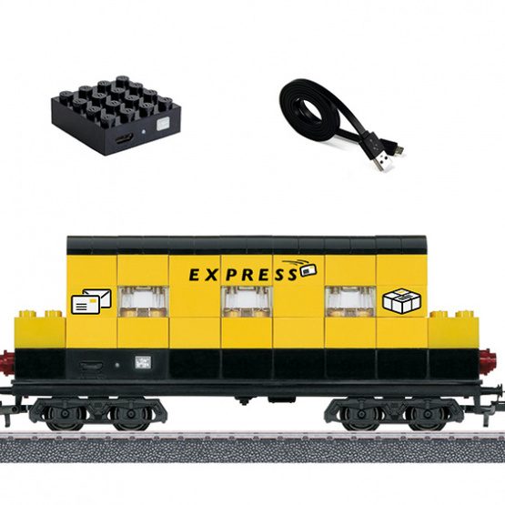 Marklin - Tåg Postvagn Start Up Stone Trains 16 Cm H0 Gul